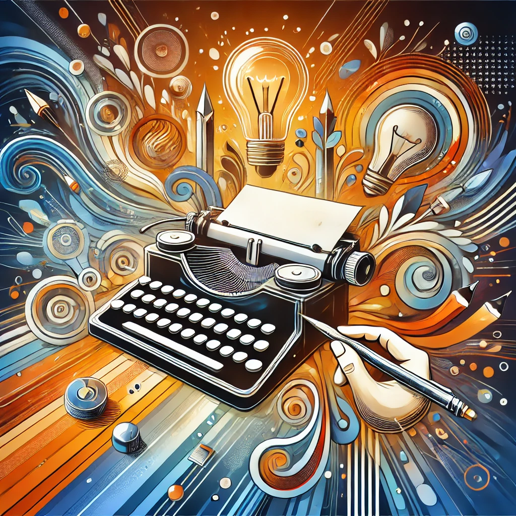 copywriting, maszyna do pisania